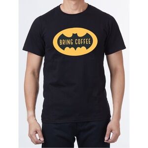 Tshirt Batman Signal Bring Coffee Lovers Funny Nerd Geek DC Comics Superhero